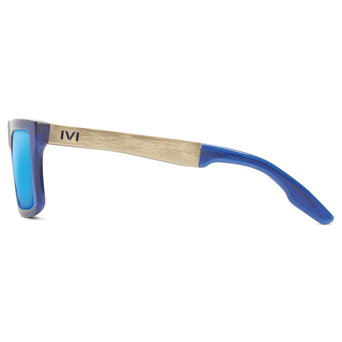 Sepulveda Matte Midway Blue - Antique Brass