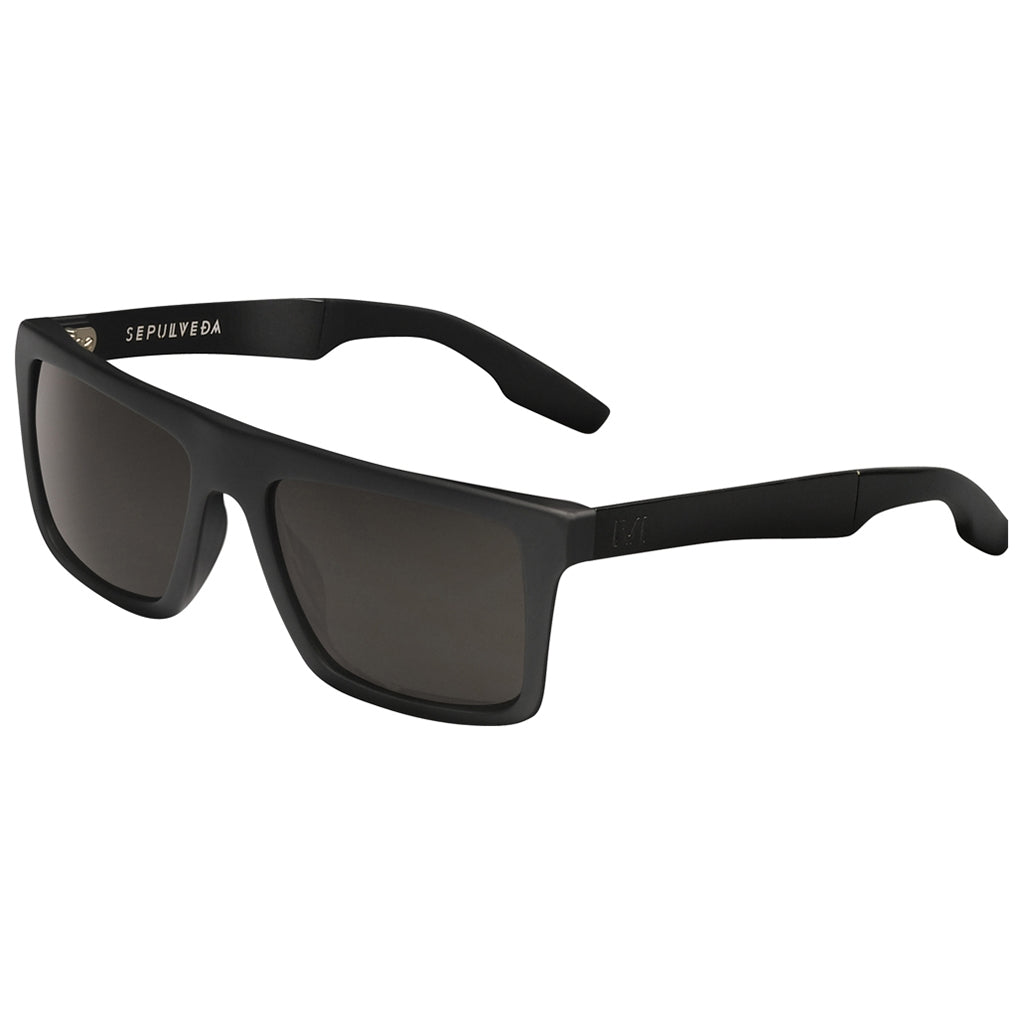 Sepulveda Matte Black - Brushed Black / Grey Polarized Lens