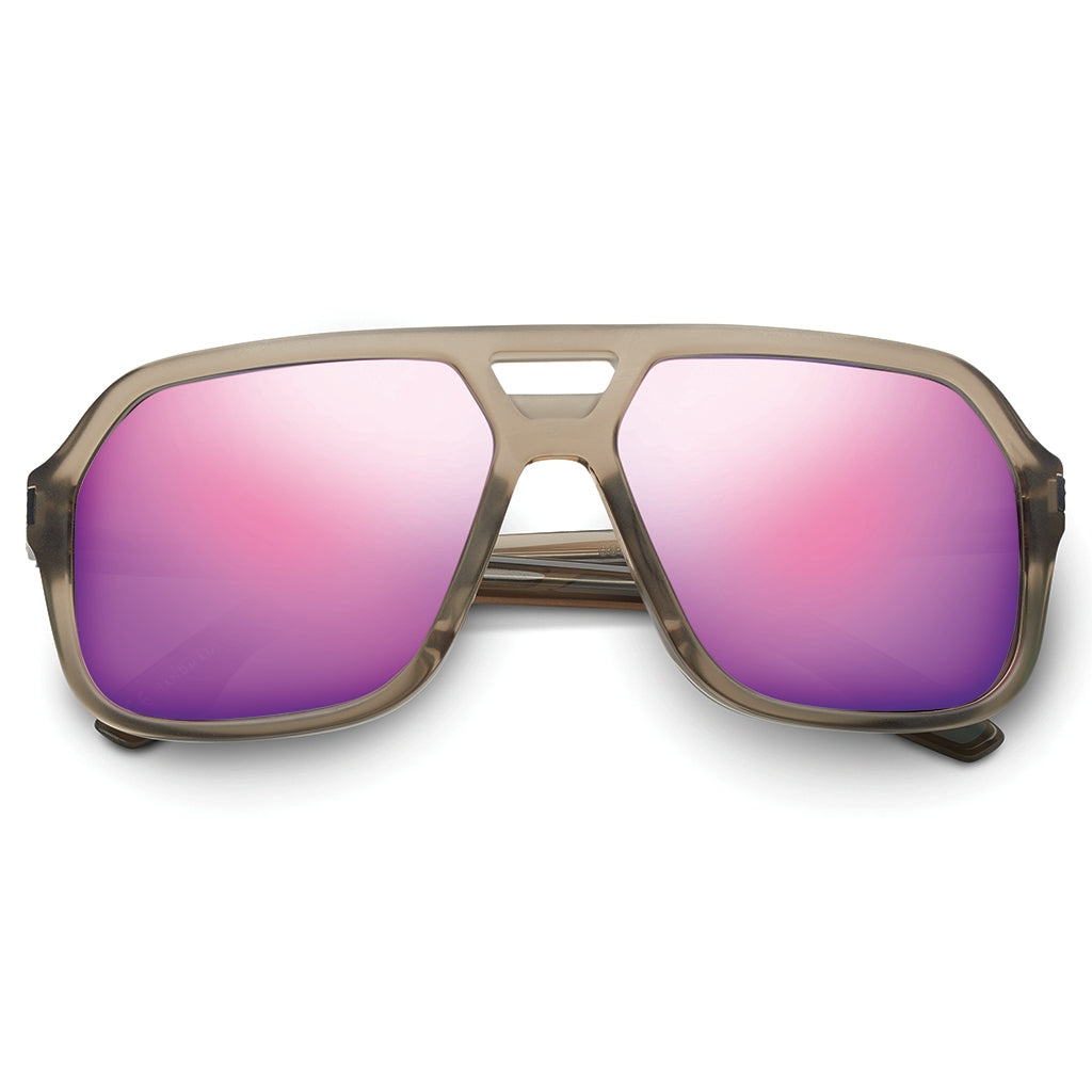 Hunter Matte Dust - Matte Gunmetal / Amethyst Flame Flash Lens