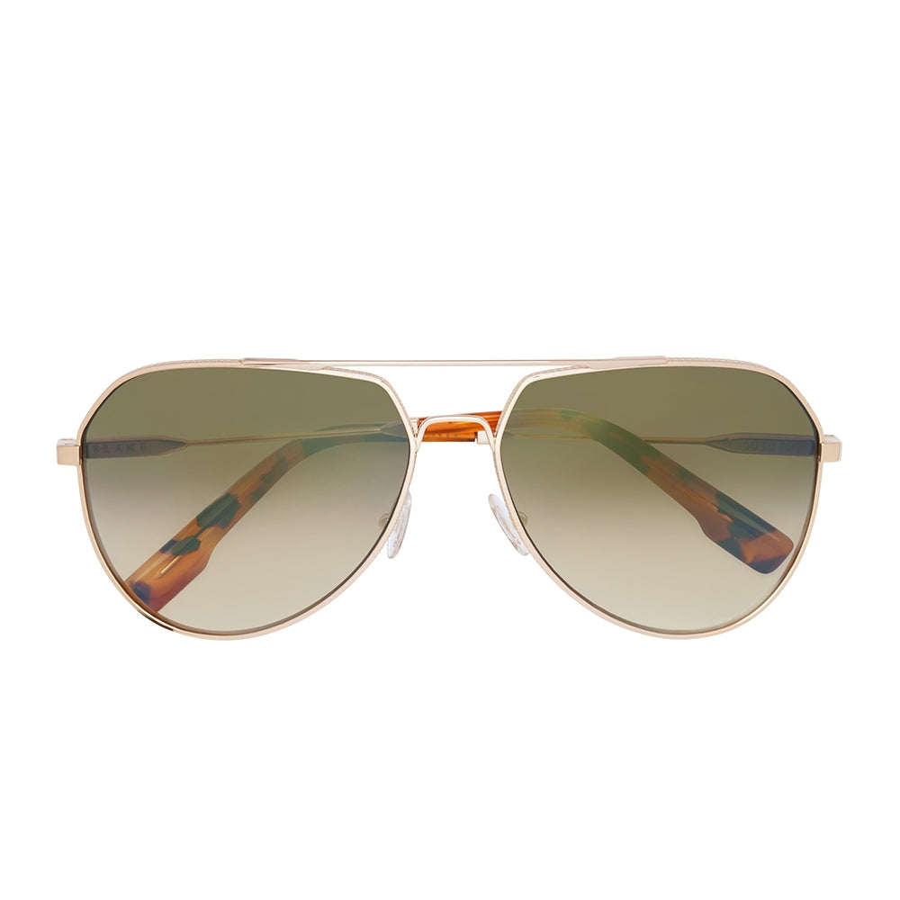 Blake Polished Gold / Green Gradient A/R Lans