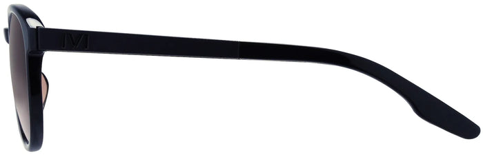 IVI Vision Brooks Round Sunglasses-Polished Black/Brown