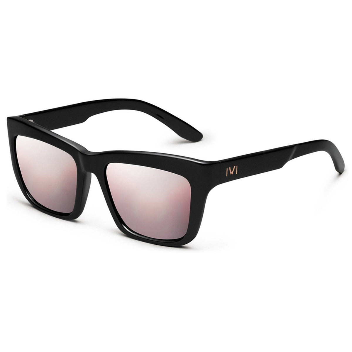 Bonnie Polished Black / Rose Gradient Lens