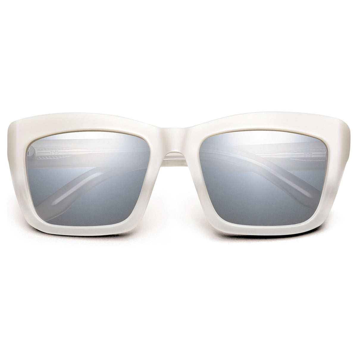 Bonnie Polished Ivory Fade / Light Blue Chrome Flash Lens