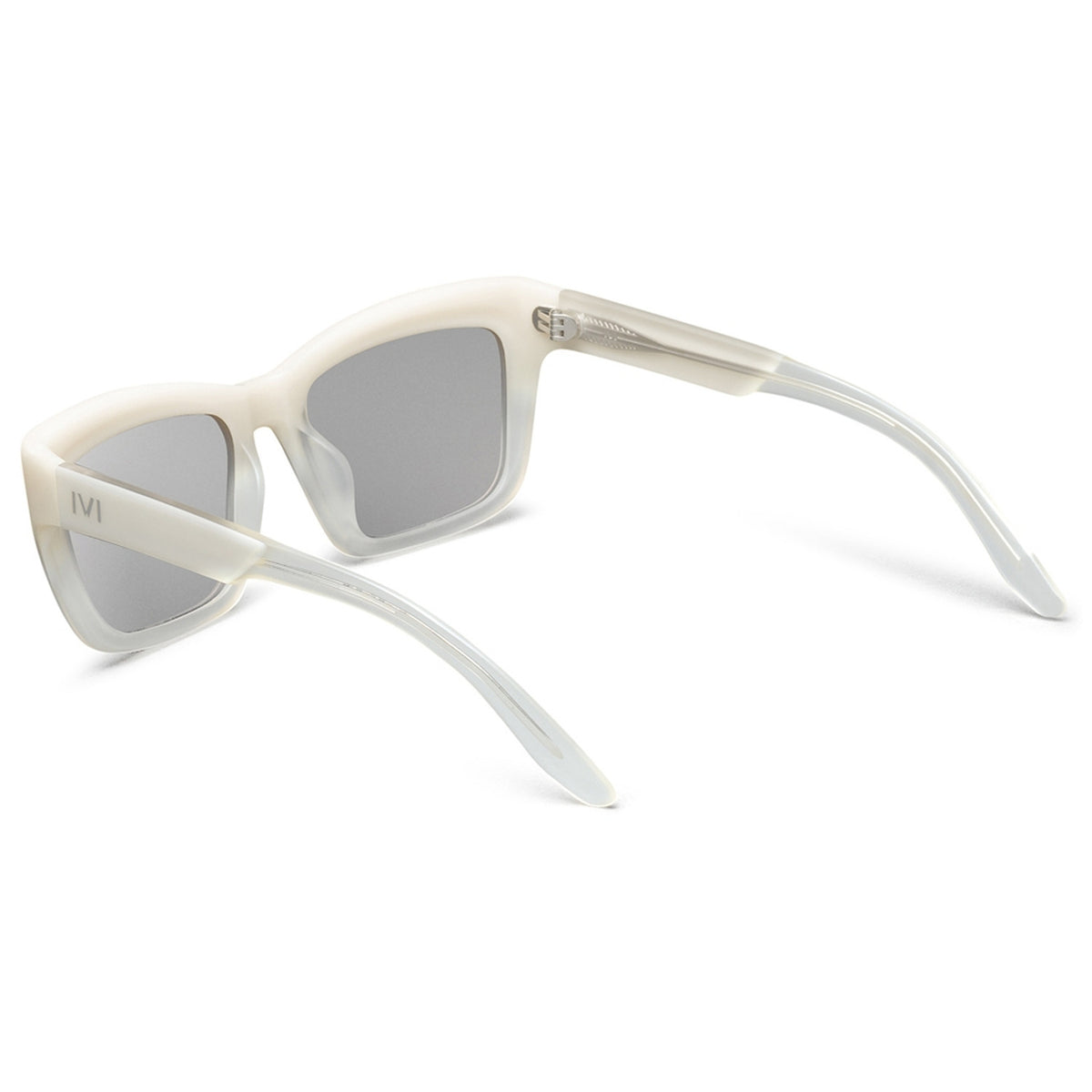 Bonnie Polished Ivory Fade / Light Blue Chrome Flash Lens