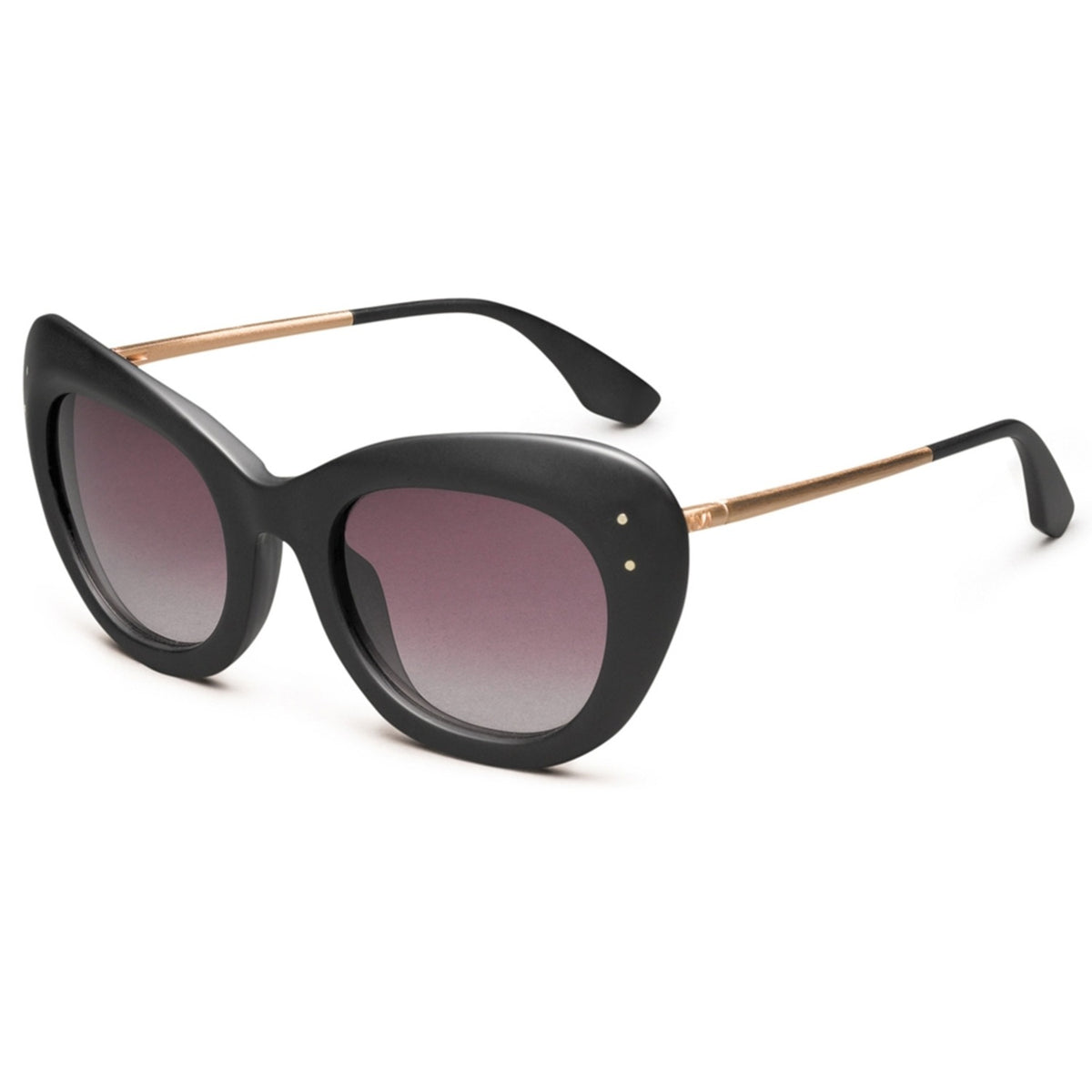 Faye Matte Black - Rose Gold