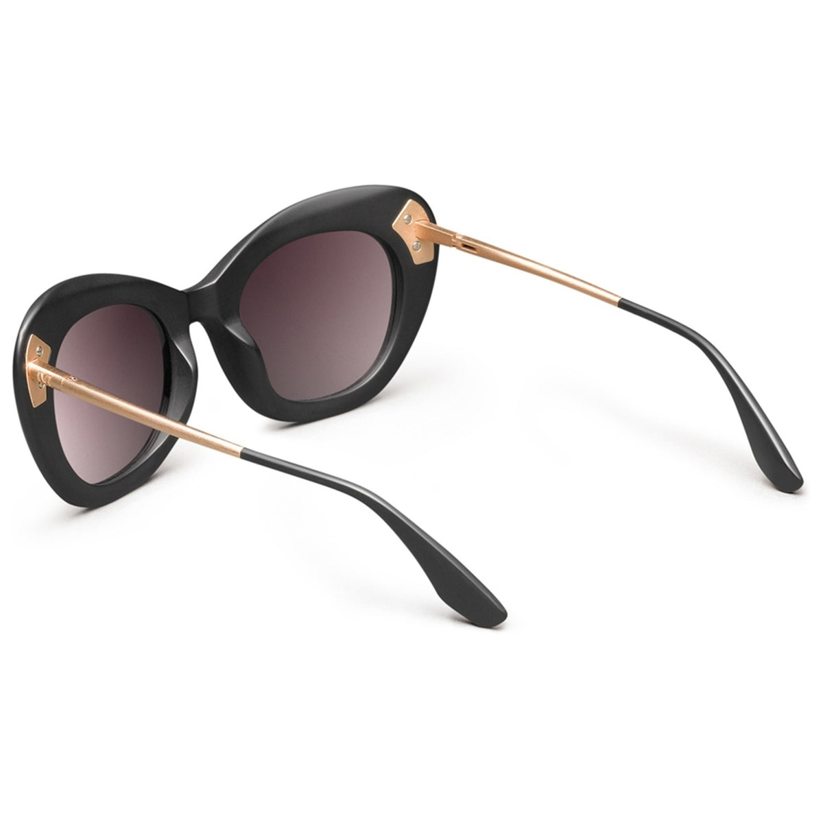 Faye Matte Black - Rose Gold