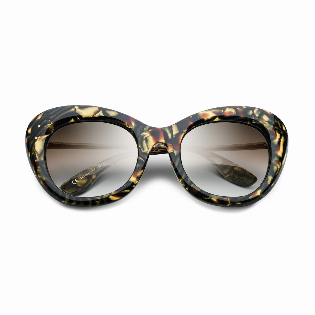 Faye Tigers Eye - Brushed Gold