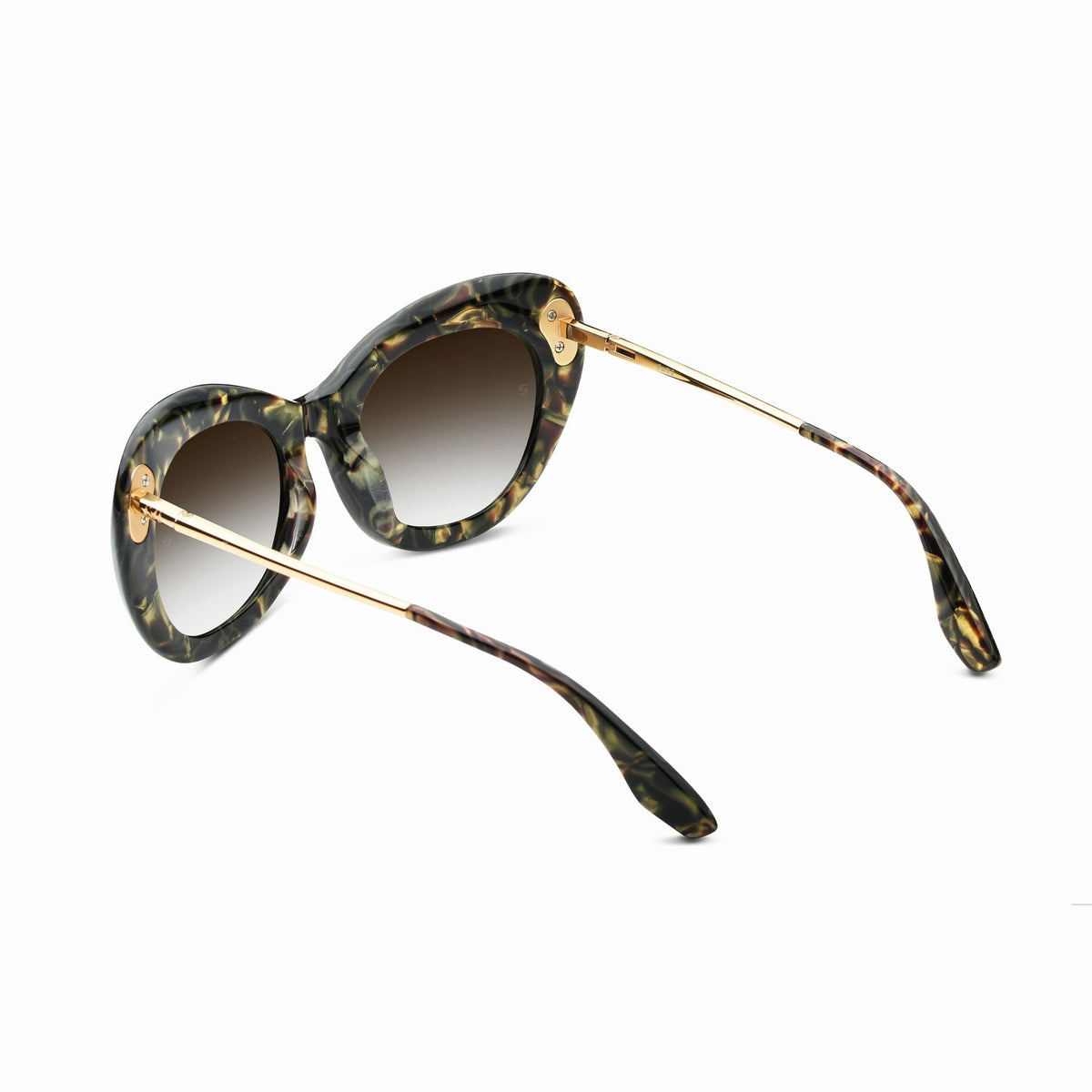 Faye Tigers Eye - Brushed Gold