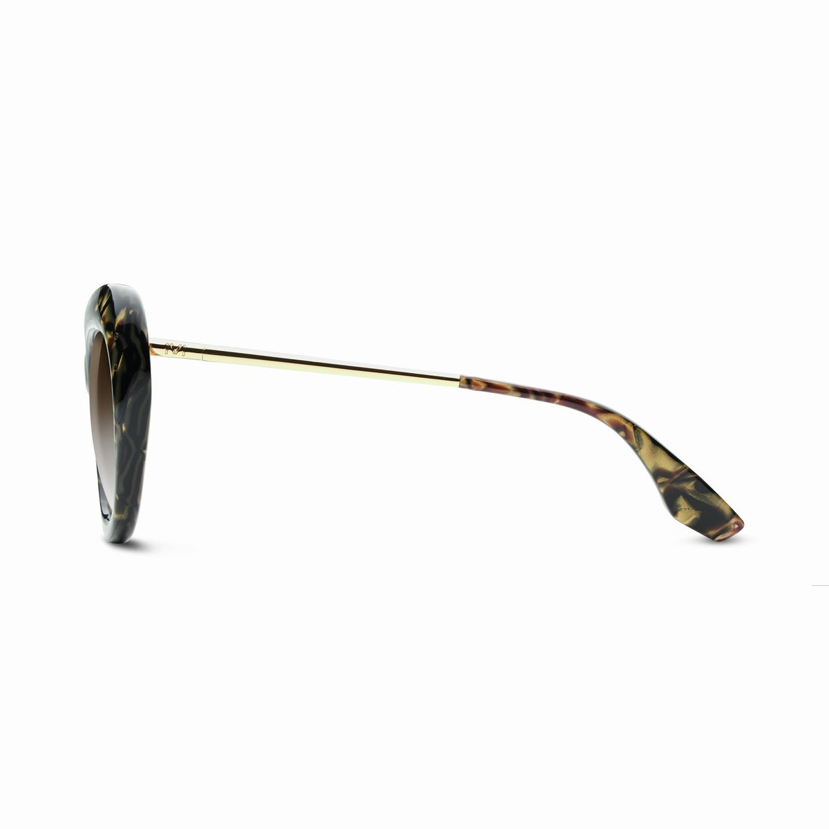 Faye Tigers Eye - Brushed Gold