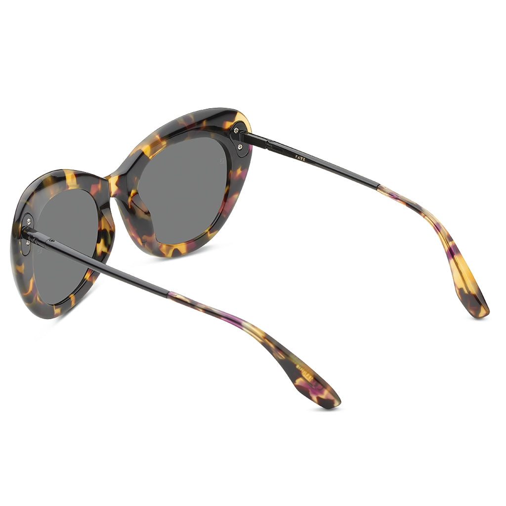 Faye Vintage Tortoise - Polished Black