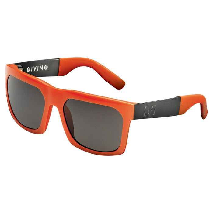 GIVING: Polished Blood Orange - Brushed Gunmetal / Grey Lens