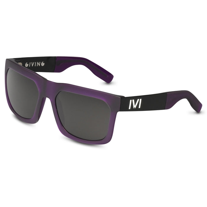 GIVING: Matte Purple - Brushed Black / Grey Lens