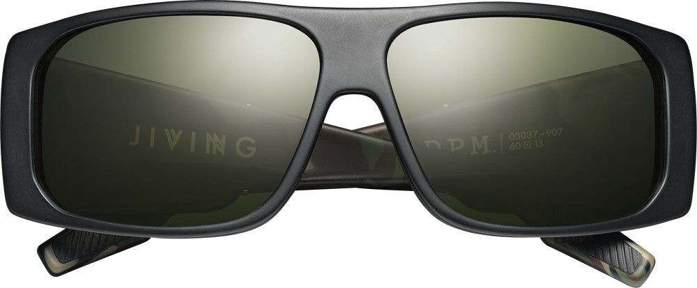 Jiving- Matte Black - DPM / Green Grey Lens