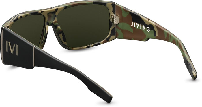 Jiving- Matte Black - DPM / Green Grey Lens