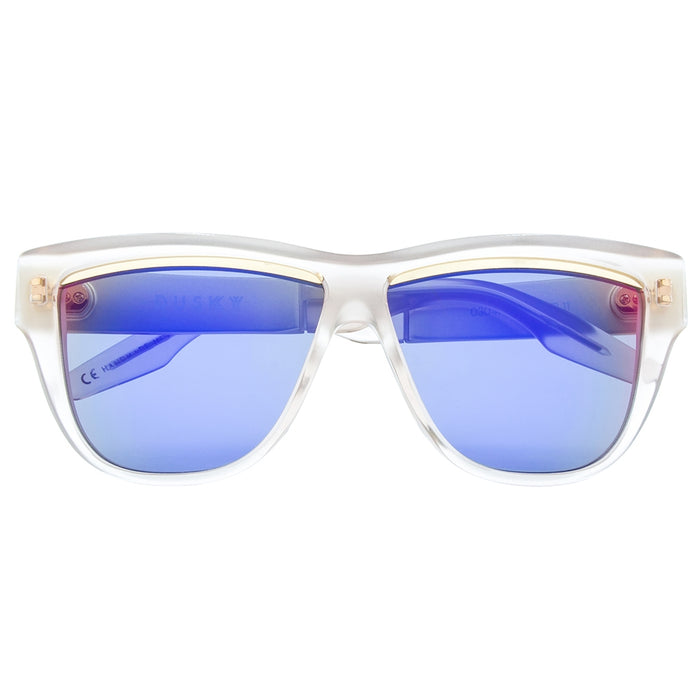 Dusky: Polished Nude - Brushed Champagne / Amethyst Flame Flash Lens