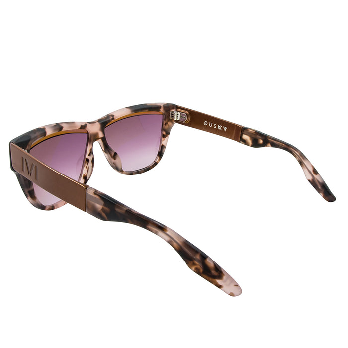 Dusky: Matte Mauve Tortoise - Rose Gold / Rose Gradient Lens