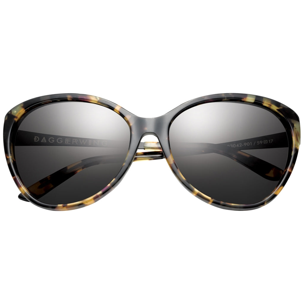 Daggerwing: Polished Vintage Tortoise - Matte Black / Grey Lens