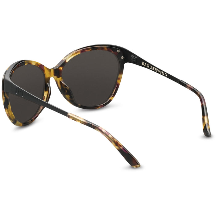 Daggerwing: Polished Vintage Tortoise - Matte Black / Grey Lens