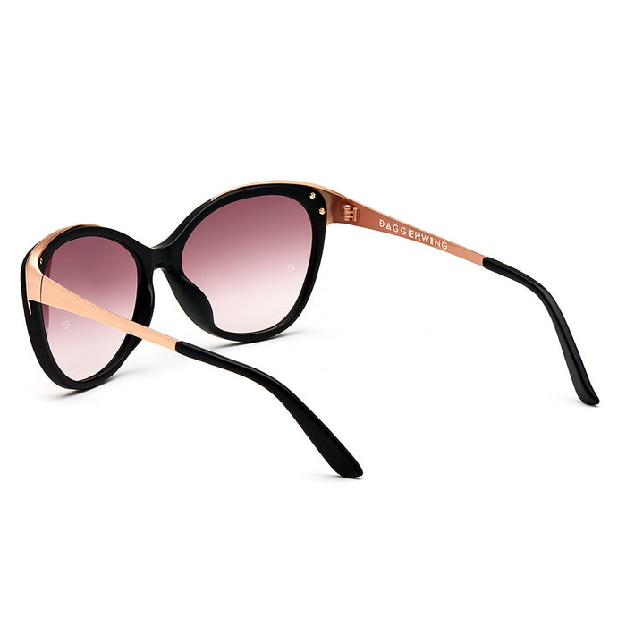 Daggerwing: Matte Black - Rose Gold / Rose Gradient Lens