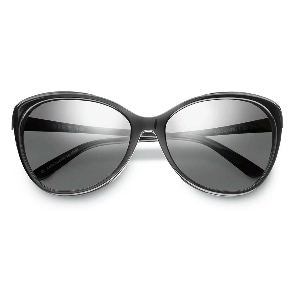 Daggerwing: Polished Black - Gloss Black / Grey Lens