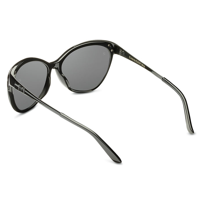 Daggerwing: Polished Black - Gloss Black / Grey Lens