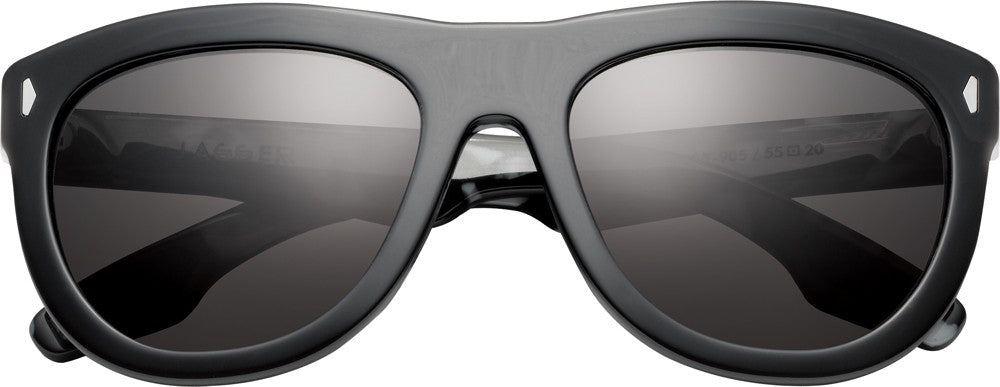 Jagger -  Polished Black - Marble Stone / Grey Lens