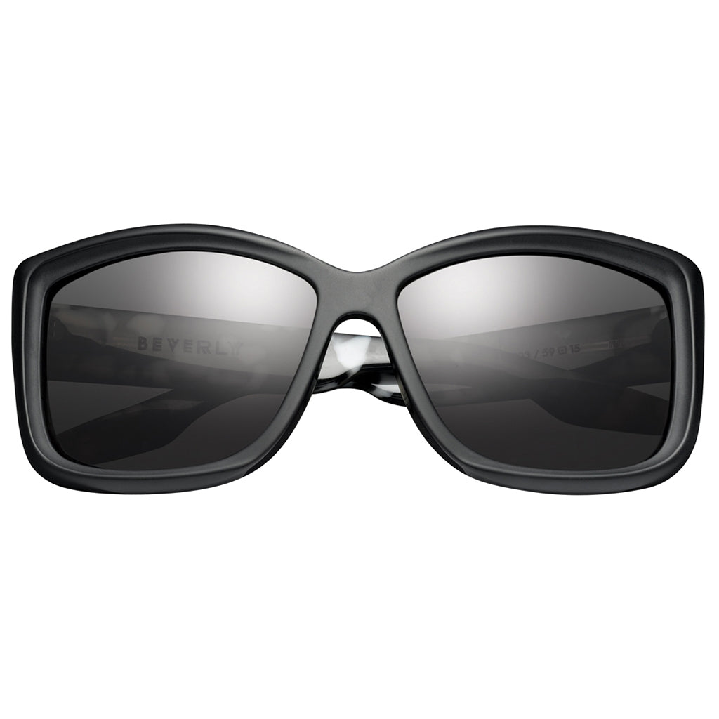 Beverly: Matte Black - Marble Stone / Grey Lens