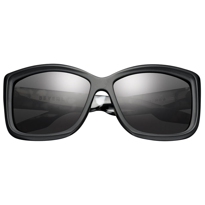 Beverly: Matte Black - Marble Stone / Grey Lens