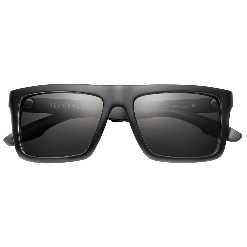 Sepulveda: Matte Black - Brushed Black / Grey Lens