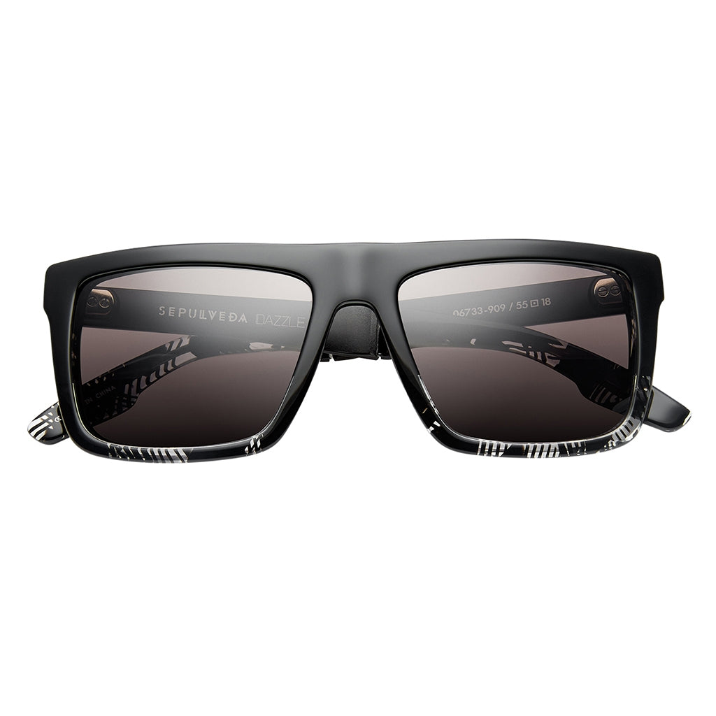 Sepulveda: Polished Dazzle - Brushed Black / Grey Lens