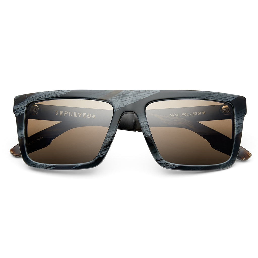 Sepulveda: Polished Double Horn - Brushed Black / Bronze Polarized Lens