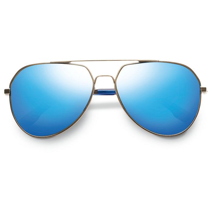 Blake: Antique Brass - Matte Midway Blue / Flash Pacific Blue