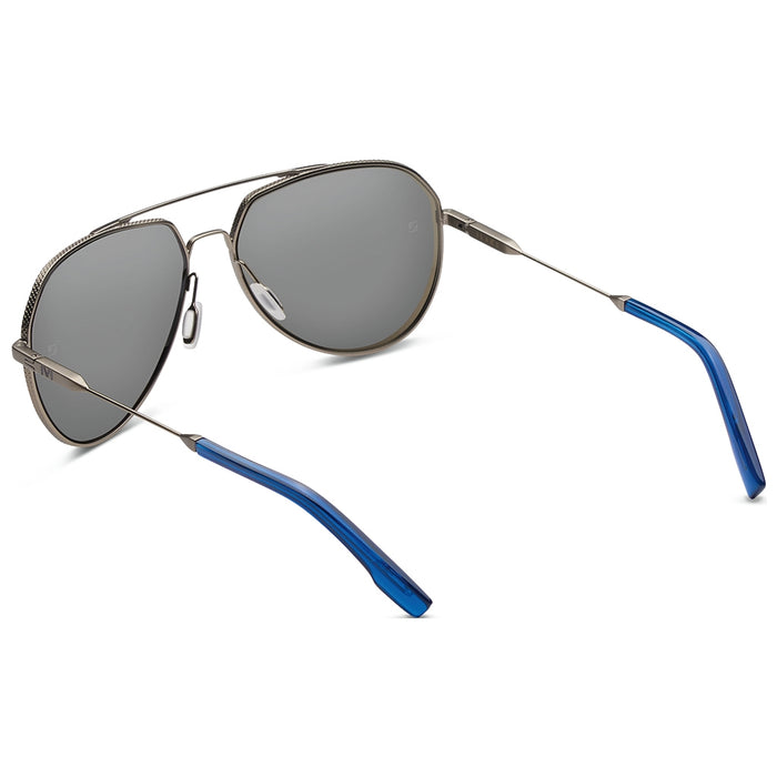Blake: Antique Brass - Matte Midway Blue / Flash Pacific Blue