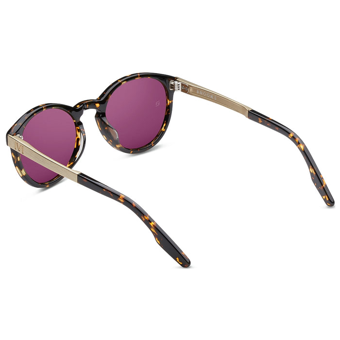 Brooks: Polished Ambercomb Tortoise - Brushed Gold / Bronze AR Lens
