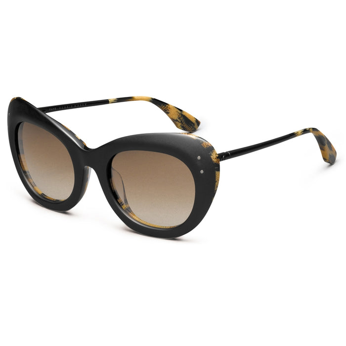 Faye: Matte Black - Polished Leopard / Bronze Gradient Lens