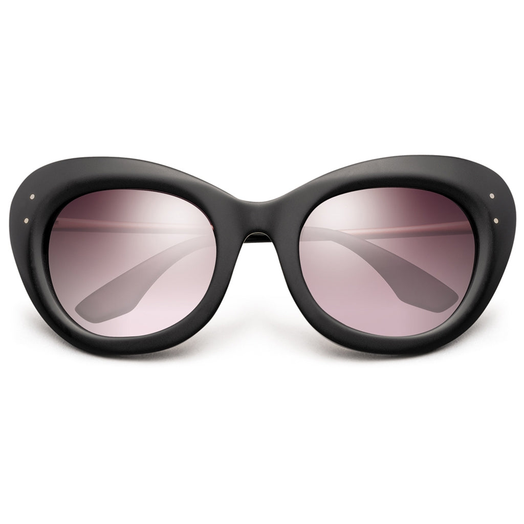 Faye: Matte Black - Rose Gold / Rose Gradient Lens