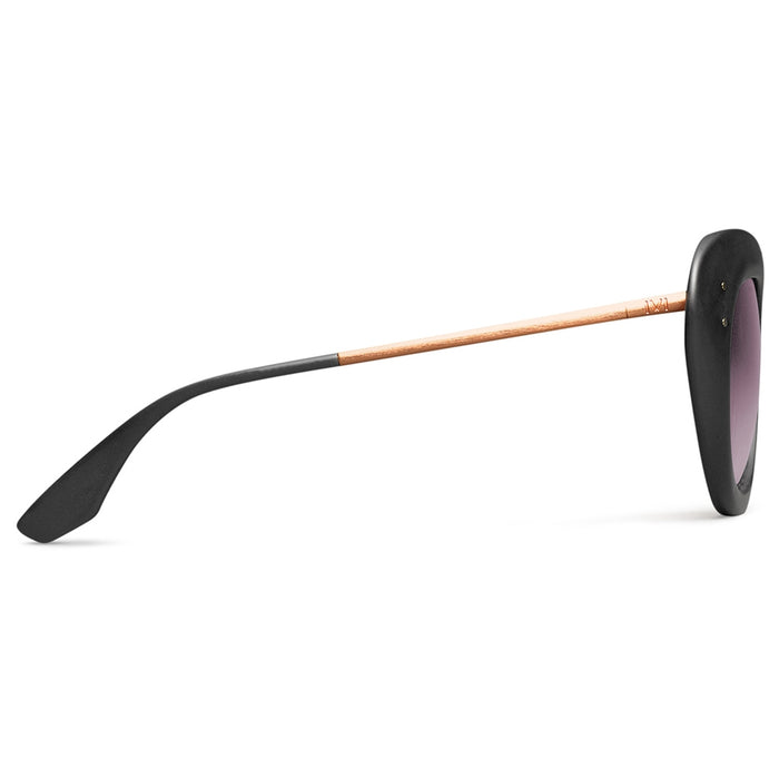 Faye: Matte Black - Rose Gold / Rose Gradient Lens