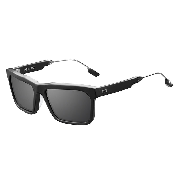 Deano: Matte Black - Polished Gunmetal / Grey AR Lens