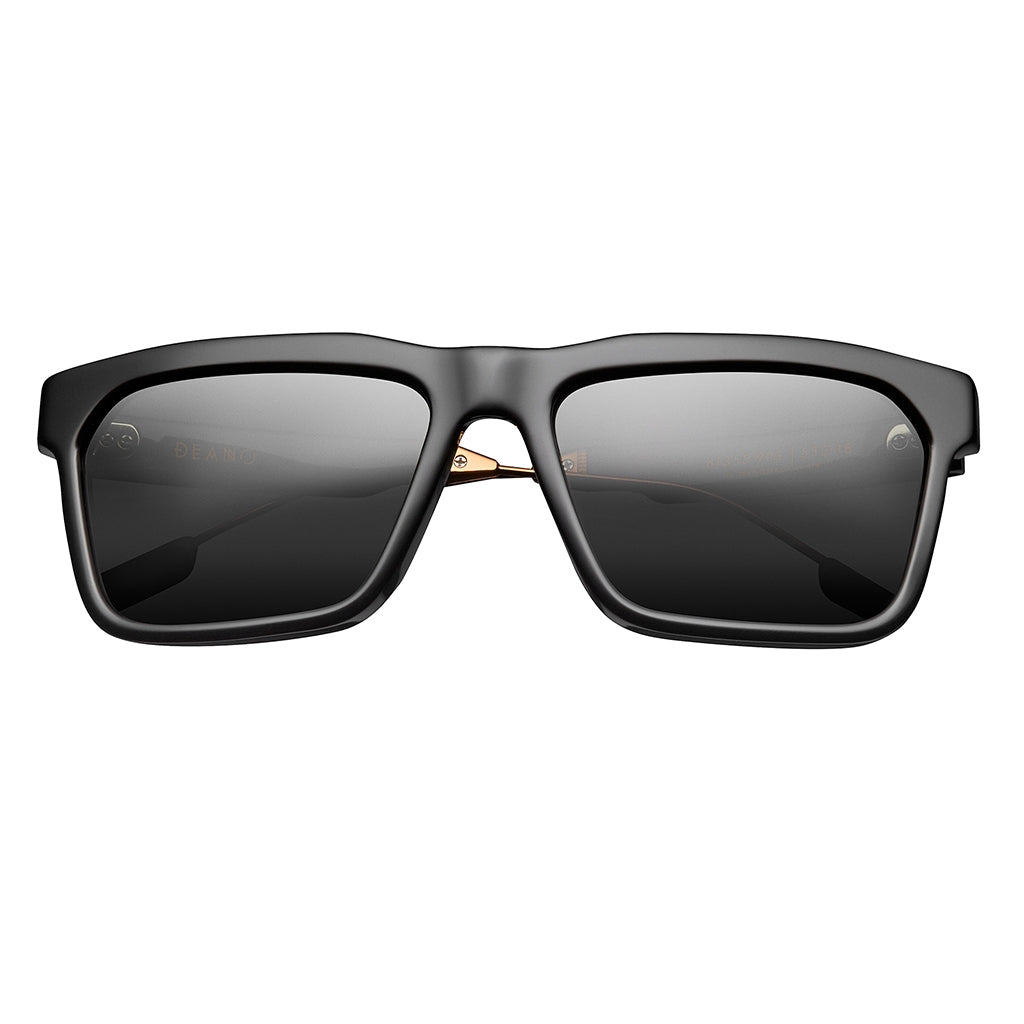 Deano: Polished Black & Copper / Grey AR Lens