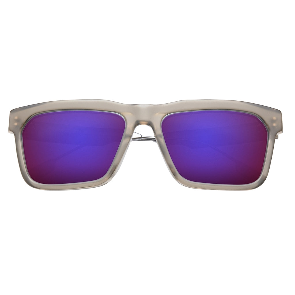 Deano: Matte Dust - Matte Gunmetal / Amethyst Flame Flash Lens