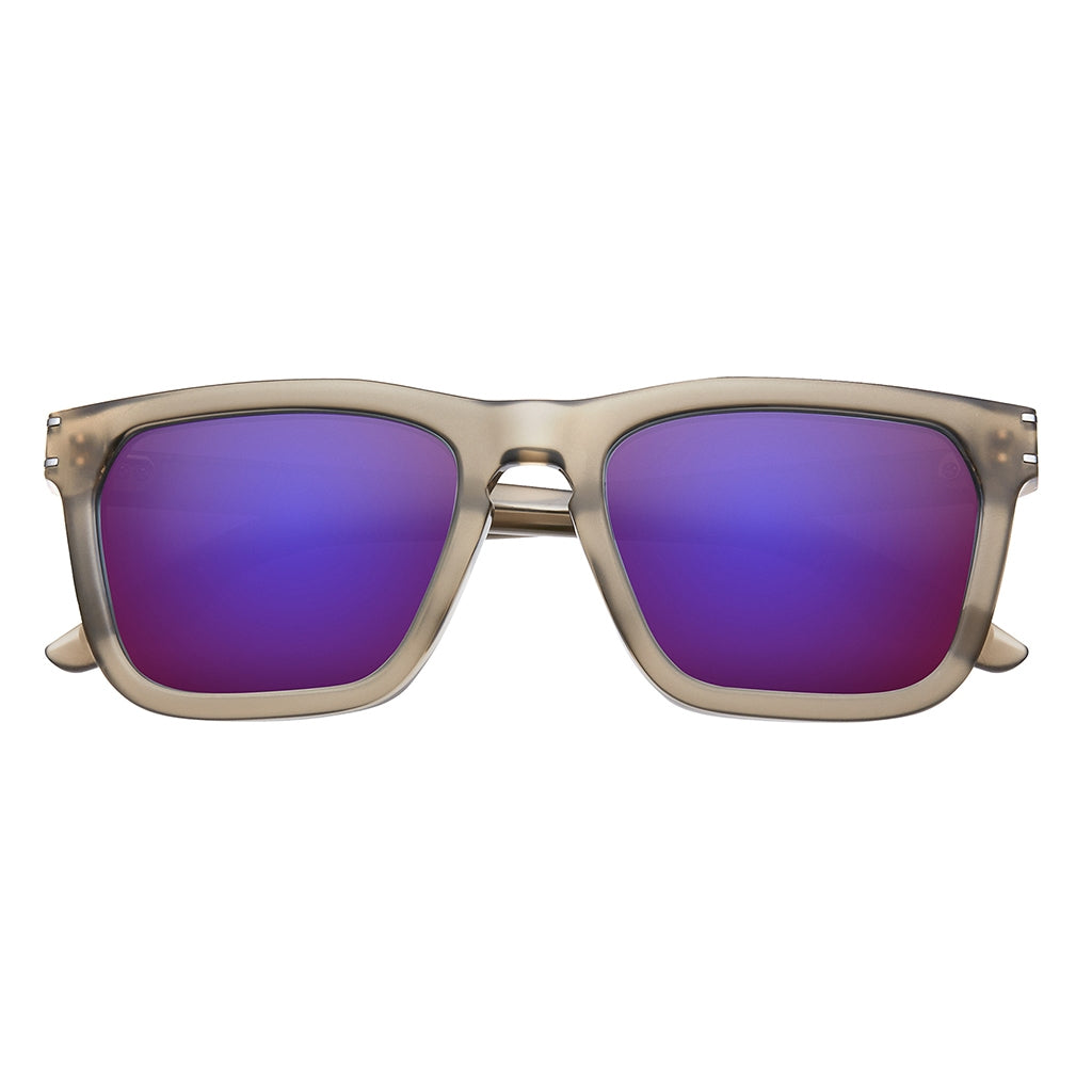 Gravitas:  Matte Dust - Matte Gunmetal / Amethyst Flame Flash Lens