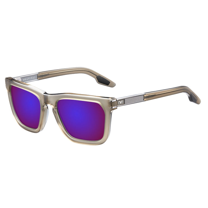 Gravitas:  Matte Dust - Matte Gunmetal / Amethyst Flame Flash Lens