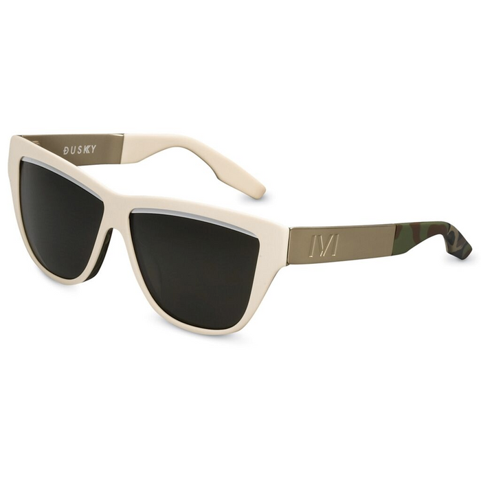 Dusky- POLISHED IVORY - DPM - BRUSHED ALUMINUM / GREEN GREY LENS